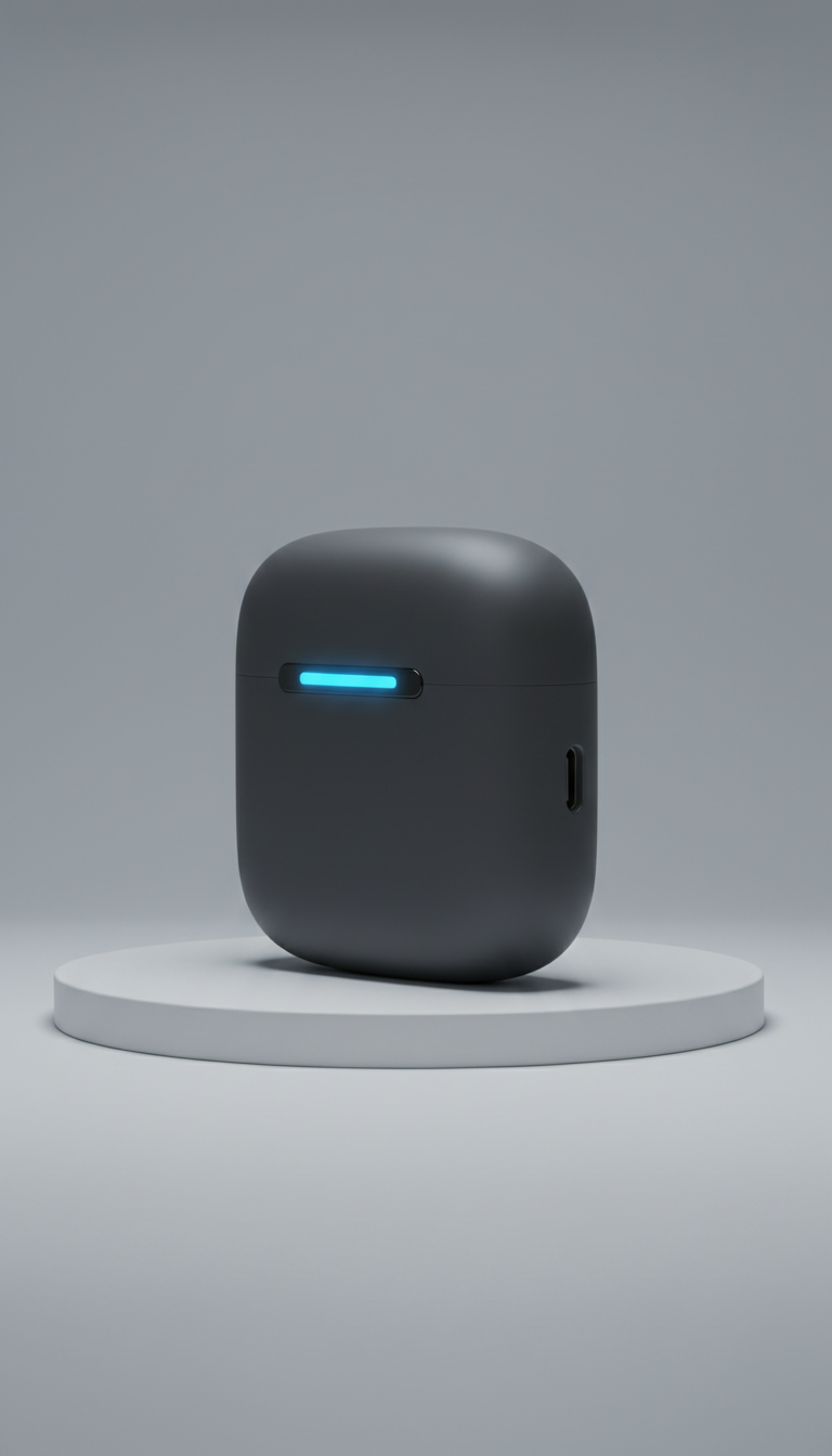 Compact Charging Case with Magnetic Closure